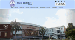 Desktop Screenshot of materdeischool.in