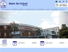 Tablet Screenshot of materdeischool.in